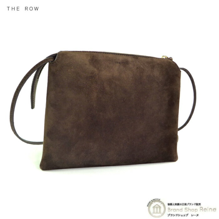 ザ・ロウ （The Row） Mini Nu Twin ショルダー バッグ スエード ブラウン系 W1236【中古】