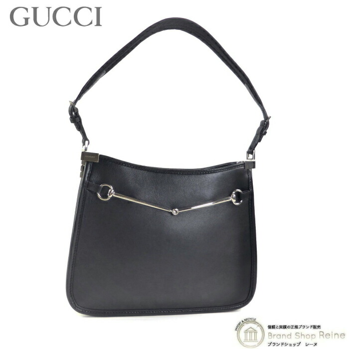 【2,000円OFFクーポンでお得！】グッチ （GUCCI） ホースビット セミショルダー バッグ 肩掛け 764191 ブラック【中古】