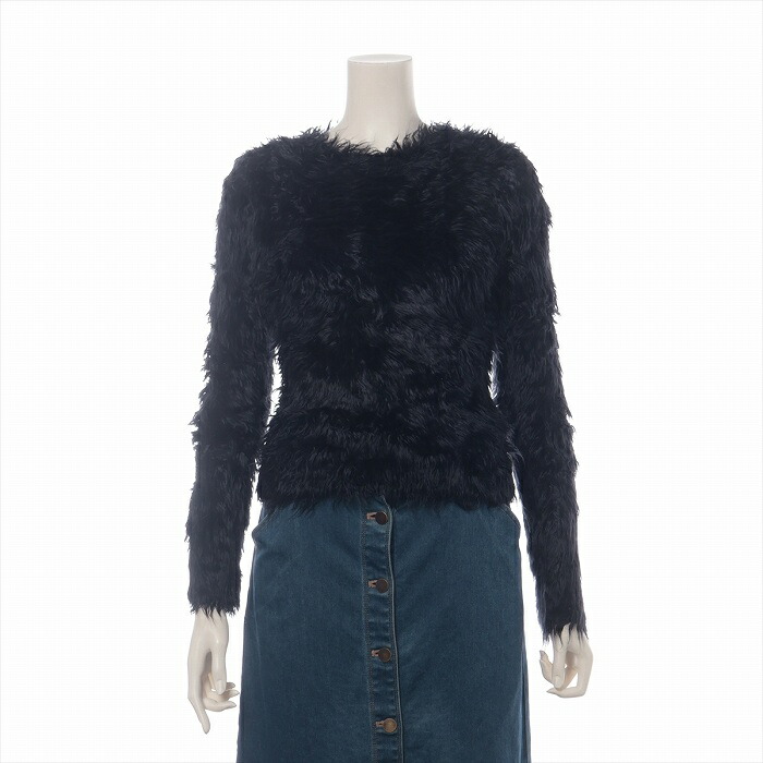 バレンシアガ （BALENCIAGA） 毛革 スウェーター XS 黒いこと 542627 御召しもの【新品負けず劣らず】 中古