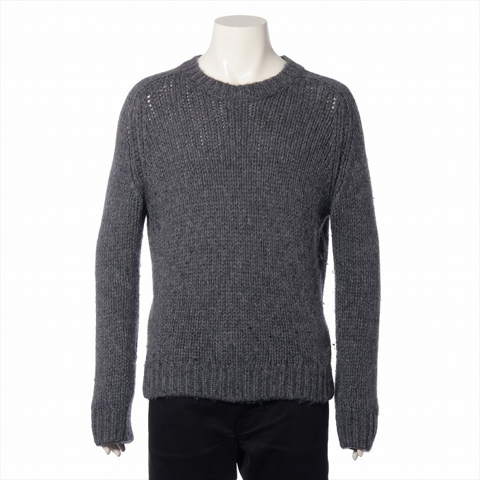 サンローラン （SAINT LAURENT） 羊毛 編み物 大きさS 薄墨色 665677 お召しもの メンズ【中古】