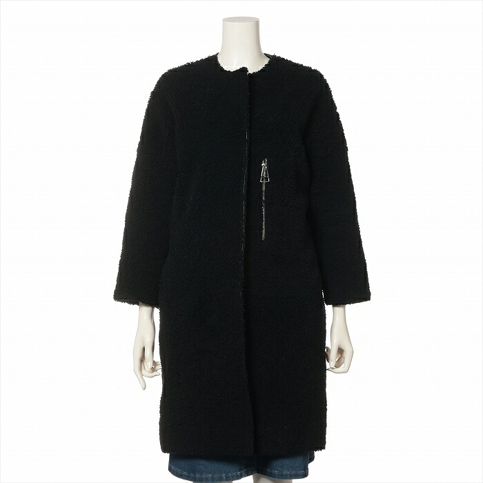 【2,000円OFFクーポンでお得！】バレンシアガ （BALENCIAGA） ムートン コート 34 ブラック 359857 ウェア【中古】｜ブランドショップ　Reine