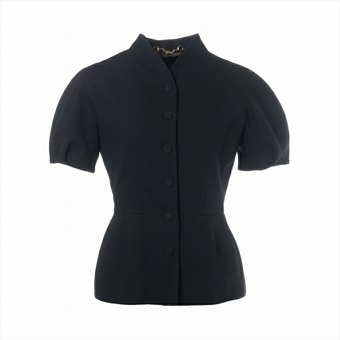 グッチ （GUCCI） ウール ジャケット 36 ブラック 319229 パフスリーブ ウェア【中古】