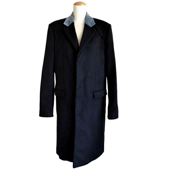 【2,000円OFFクーポンでお得！】ディオール オム （Dior HOMME） ウールメルトン チェスターコート 48 ブラック 043C361A4962 ウェア メンズ【中古】 52,800円