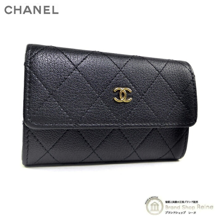 【SALE+更に2000円OFFクーポン券でお得！】シャネル （CHANEL） グレインド ゴートスキン 歌留多容れもの 名刺入れ AP4915 黒いこと【新品】