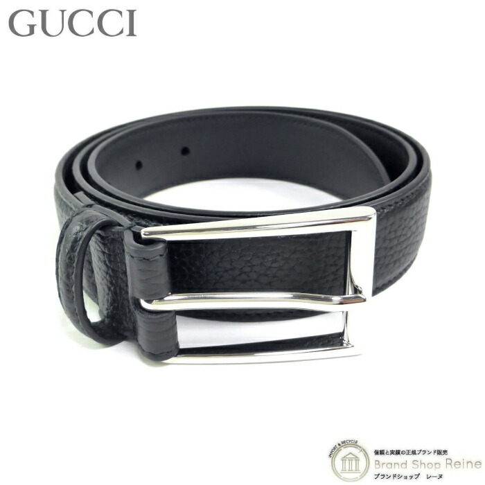 【2,000円OFFクーポンでお得！】グッチ （GUCCI） ベルト レザー 85cm 795635 ブラック メンズ【新品同様】 中古 27,335円