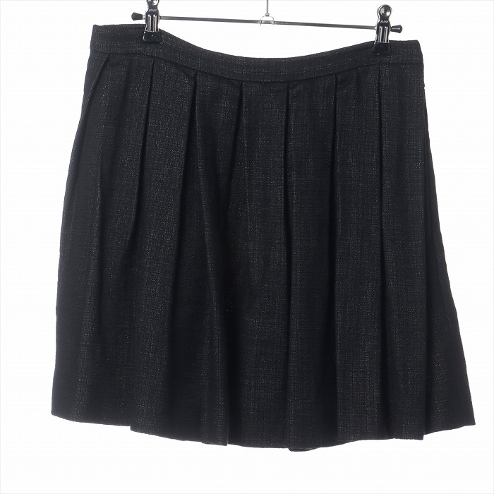 【2,000円OFFクーポンでお得!】ドリスヴァンノッテン (DRIES VAN NOTEN) ウール×リネン スカート 34 ブラック 1082079 ウェア【中古】|ブランドショップ Reine