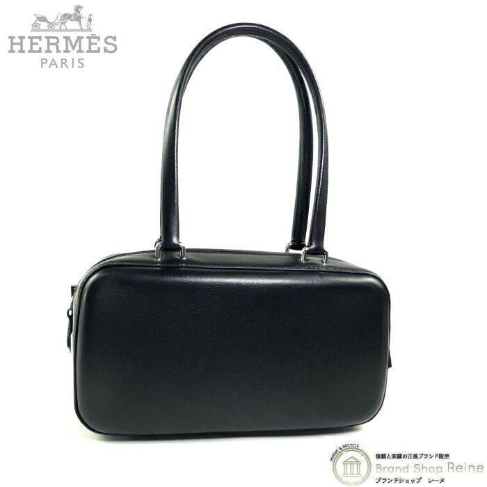 【2,000円OFFクーポンでお得！】エルメス （HERMES） フォーブル・エクスプレス PM ハンド バッグ ヴォーエヴァーグレイン K刻 H086409CK89 ブラック×SV金具【新品】