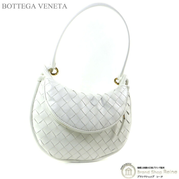 【SALE+更に2000円OFF引き換え証でお得！】ボッテガ ヴェネタ （BOTTEGA VENETA） イントレチャート スモール ジェメッリ 2way 肩肉 お手て 御徒面子 776764 白いこと【美品】 中古