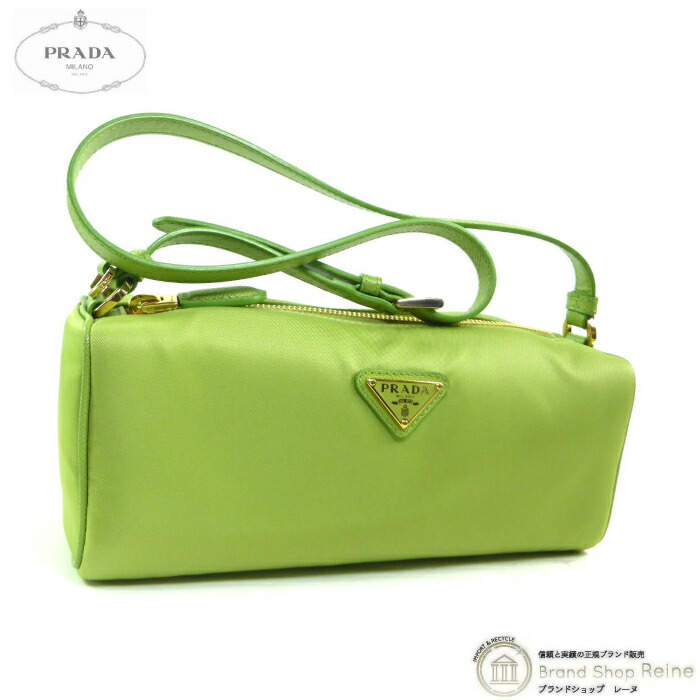 プラダ （PRADA） テスート×サフィアーノ リナイロン 車寄せ 肩部 御徒面子 ３角形ロゴタイプ 1NE058 プラート【新品】