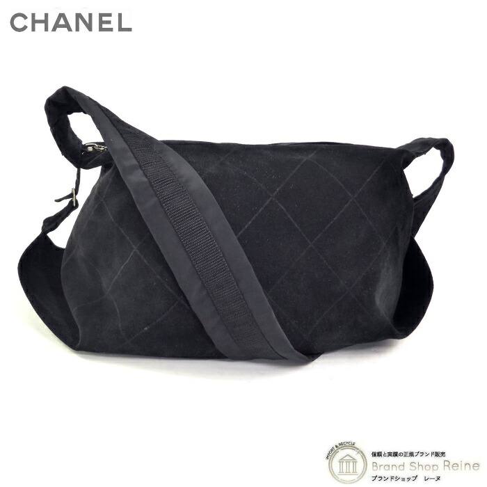 【2,000円OFFクーポンでお得!】シャネル (CHANEL) キルティングステッチ スエード 斜め掛け ショルダー バッグ ブラック ヴィンテージ【中古】|ブランドショップ Reine