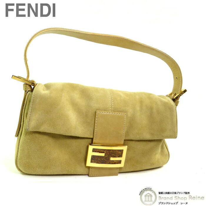 【2,000円OFFクーポンでお得!】フェンディ (FENDI) マンマ バケット スエード×レザー 肩掛け ワンショルダー ハンド バッグ 26424 ベージュ ヴィンテージ【中古】|ブランドショップ Reine