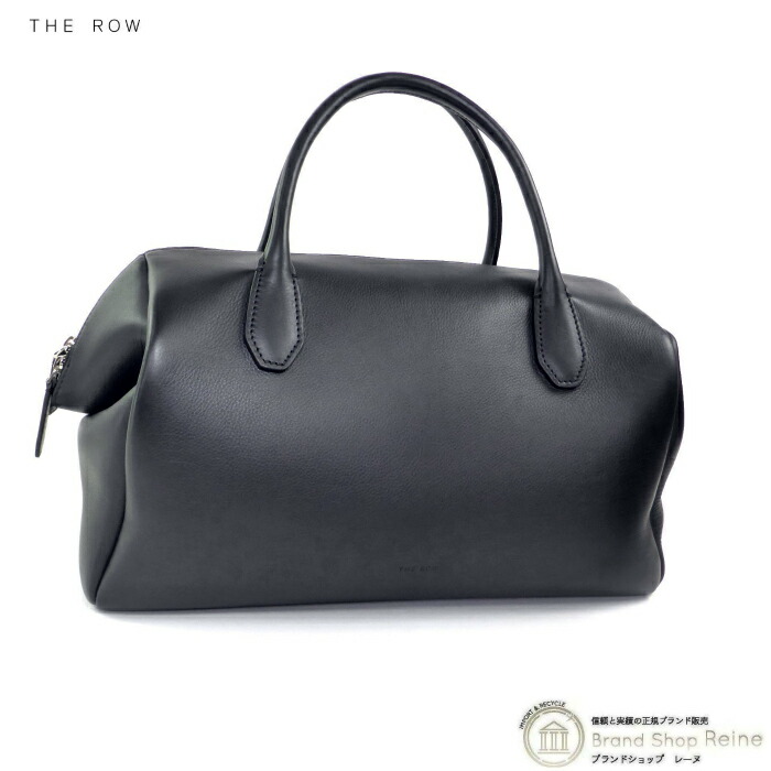 【SALE+更に2000円OFF引き換え証でお得！】ザ・ロウ （The Row） Faye お手て ボウリング 御徒面子 カーフスキン 黒いこと W2023【新品】