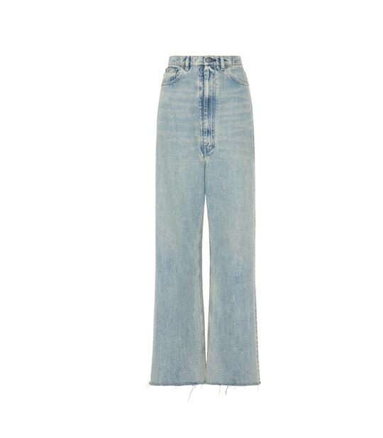 【2,000円OFFクーポンでお得!】メゾン マルジェラ (Maison Margiela) ワイドレッグジーンズ 5 ポケット デニム パンツ 28 ライトブルー S29LA0106 メンズ ウェア【新品】|ブランドショップ Reine