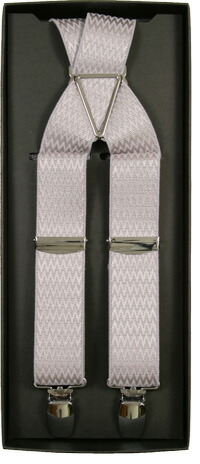 楽天市場 サスペンダー メンズ X型 シルバー グレー 箱入り 4点留め 日本製 30mm スーツ パンツ スラックス フォーマル ビジネス 男性 紳士 着こなし コーデ 金具 クリップ 取り付け方 ズボン吊り ブレイシス ブレイシーズ Sh44 フォーマルショップ 礼装倶楽部