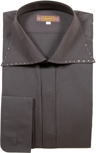 楽天市場 のだめカンタービレに衣装提供 Aramis ドレスシャツ ワイドカラー スワロフスキー 黒 ブラック 日本製 シャツ ワイシャツ 結婚式 新郎 衣裳 衣装 フォーマル メンズ 紳士 男 男性用 送料無料 Ar101 フォーマルショップ 礼装倶楽部