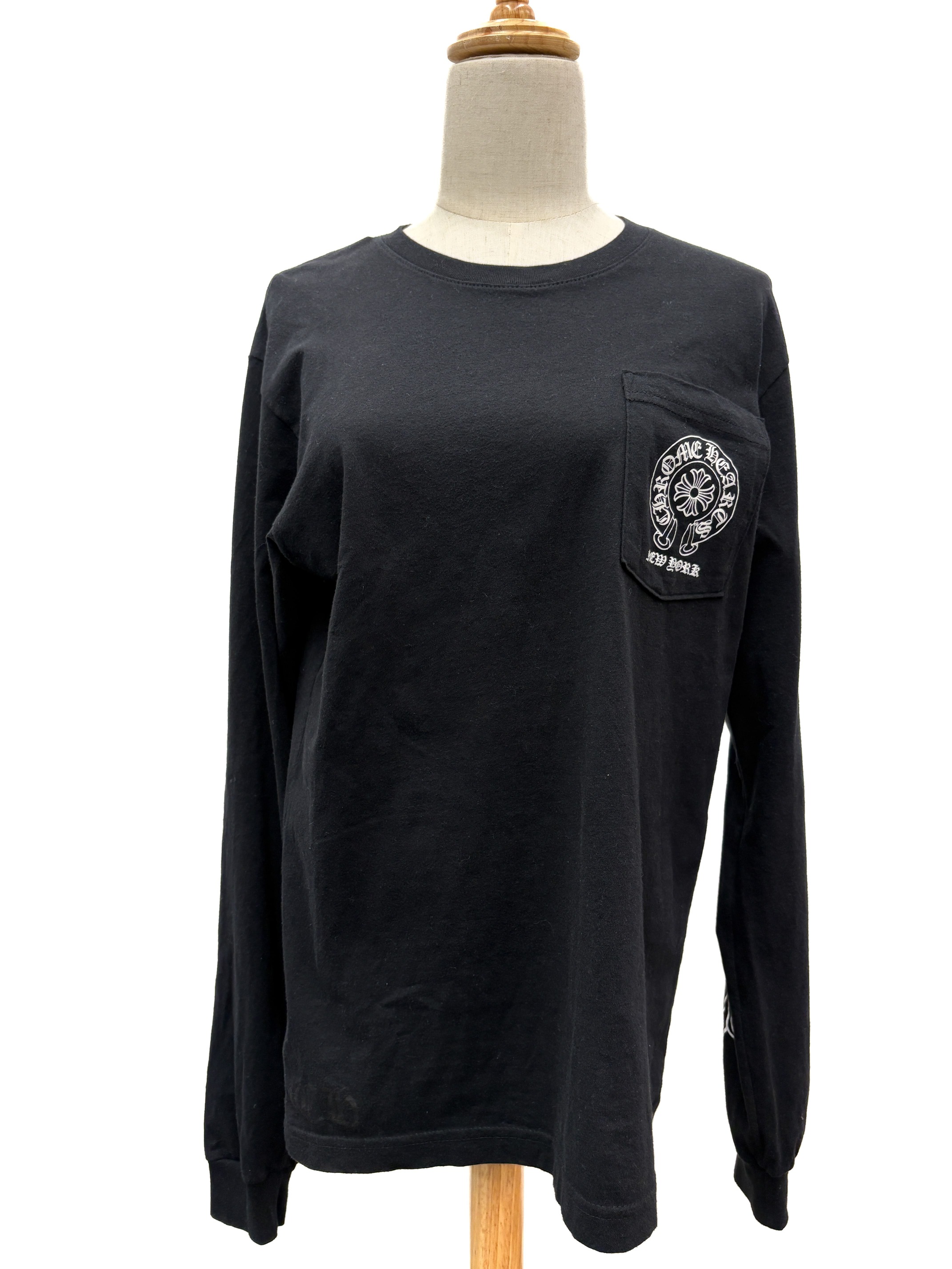 L【在庫あり】CHROME HEARTS HOESESHOE NEW YORK L/S TEE Chrome Hearts 