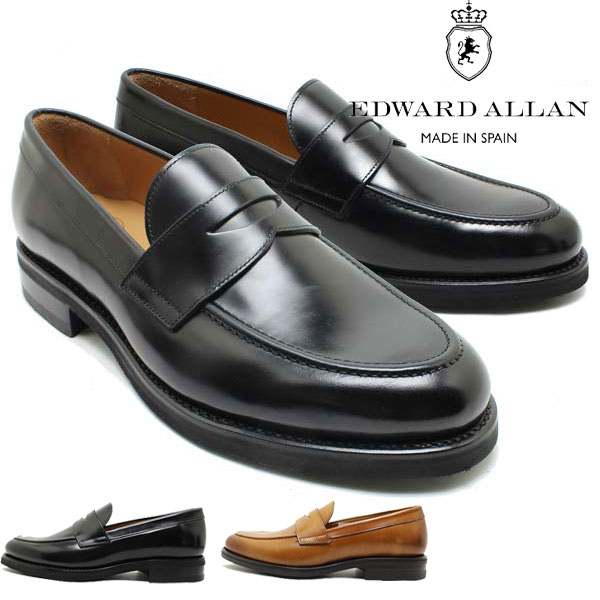【楽天市場】EDWARD ALLAN エドワードアレン 31274 コインローファー ブラックキャメル ダイナイトソール グットイヤー製法