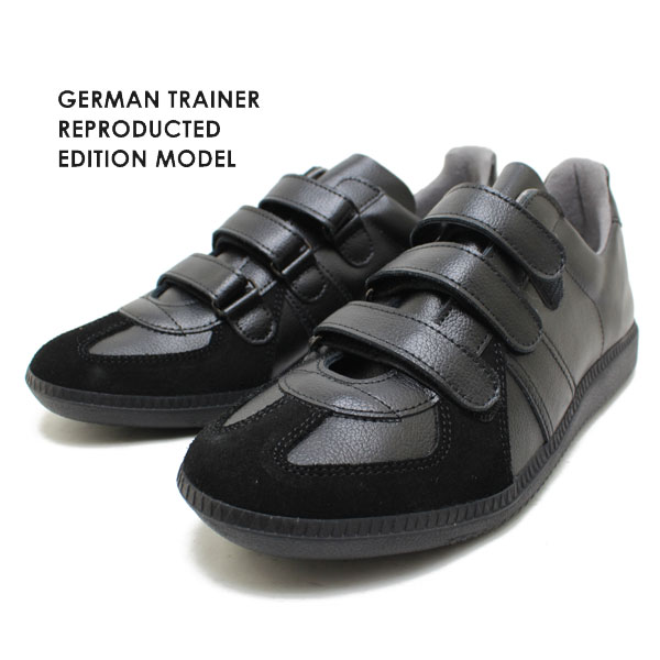 GERMAN TRAINER ＃1193 ブラック ジャーマントレーナー レザースニーカー チェコ製 大人スニーカー 本革 BW SOLE