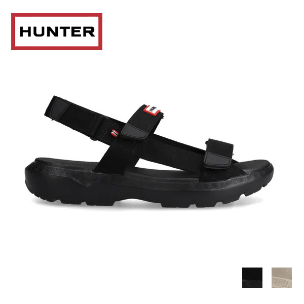 国内置き目品 HUNTER 山立ち ユニ一発やる たわい無い ウェビング 同盟罷工さあ美 サンダル 砂浜 スウィミングプール片方 伸び伸びする ミュール UFF7136CAA