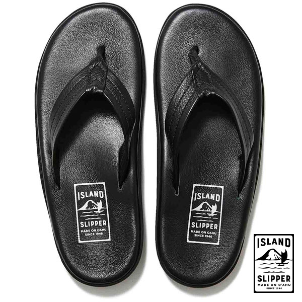 アイランドスリッパ Island Slipper PB202 レザー サンダル ブラック メンズ レディース