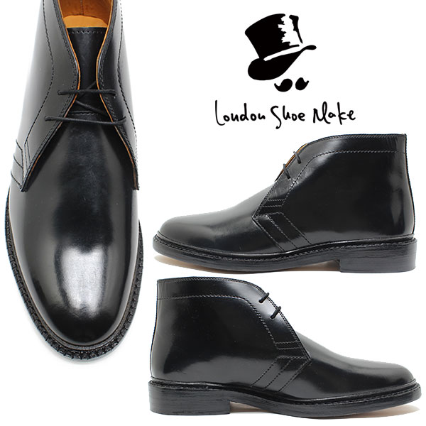 出荷 London Shoe Make 502 グッドイヤー製法チャッカブーツ ブラック