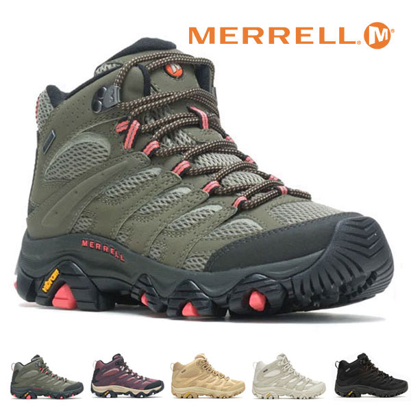 メレル MERRELL MOAB 3 MID SYNTHETIC GORE-TEX モアブ 3 ミッド シンセティック ゴアテックス ウィメンズ レディース 雨合羽 アウトドア 難民キャンプ 山登り 心地好い シューズ スニーカー
