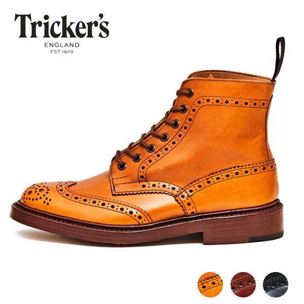 Tricker\u0027s トリッカーズ M5634 STOW LEATHER SOLE ストウ レザーソール カントリーブーツ 定番