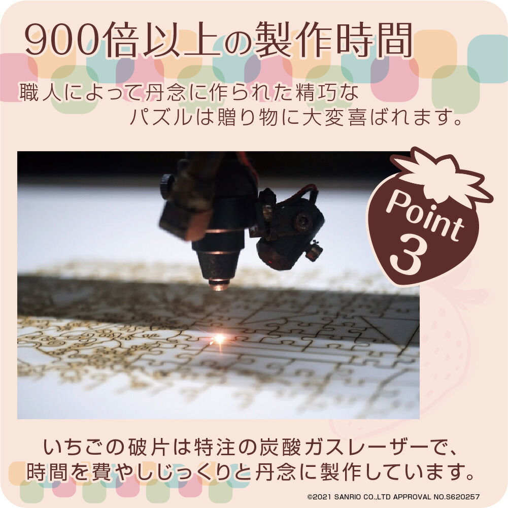 けろけろけろっぴ 大人 グッズ サンリオ コラボ ブランド プレゼント いちごの破片 ジグソーパズルと専用フレームのセット Cooltonindia Com