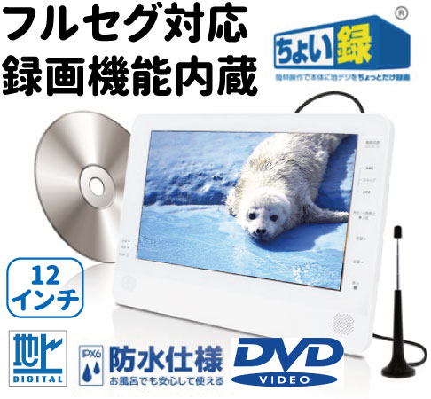 お風呂 キッチン 録画機能 ポータブルdvd 防水 小型テレビポータブルdvdプレイヤー フルセグ ワンセグ対応 新品地デジ アンテナ 12インチ アウトドア 小型 激安 低価格フルセグテレビ 録画機能付きテレビ Tv 録画 防水車載 車 車載バッグ付き Nolduanews Com