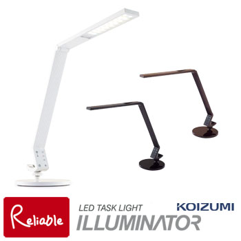 コイズミ　LEDライト　PCL-011WH　学習机　PCL-012BK　学習デスク【Po-3】【koi10】【S/74.9】　イルミネイター　LEDデスクライト　調光　PCL-013BR　置き型　スタンドライト　ILLUMINATOR　デスクライト