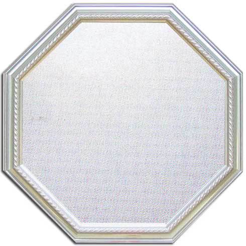 Huit　Mirror　（シルバー）MHT11964　 インテリア風水鏡　風水八角鏡　　八角ミラー【Y/S/101】