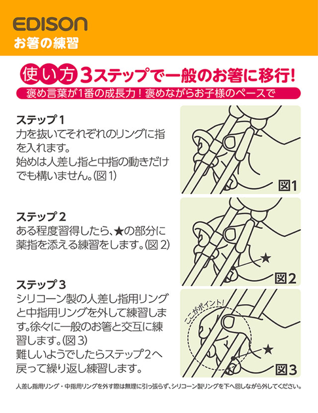 楽天市場 右手用 左手用 エジソンのお箸 ｉ ベビー カトラリー 食器 しつけ 箸 2歳から リライアブルプラス1