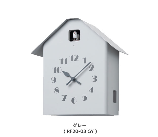 レムノスLemnosDachsCuckooダックスカッコーイエロー(RF20-03YE)ブルー(RF20-03BL)グレー(RF20-03GY)デザイナーズ時計鳩時計バード鳥時計掛け時計置き時計タカタレムノス