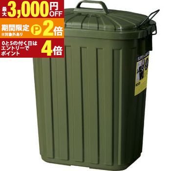【最大3,000円OFFクーポン有・15日PT3倍！お買い物マラソン】 ダストボックス60L ダストボックス ゴミ箱 ごみ箱 60L ペルーカン ごみ入れ ゴミ グリーン 緑色 緑 シンプル ポリエチレン 組立式 台所 キッチン 洗面所 無地 おすすめ 可愛い かわいい インテリア コンパク