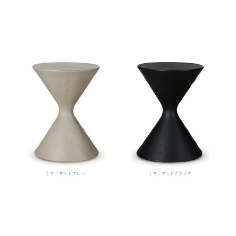 クレタス ディアボロ スツール・サイドテーブル 椅子 イス いす テーブル シンメトリー 砂時計 チェス モノクロ 白黒 ホワイト ブラック ミニマル 白 黒 テーブル 机 円 丸い シック おしゃれ かわいい シンプル 無地 モダン【最大3,000円OFFクーポン配布中|20日P2倍】|リリー(relie)