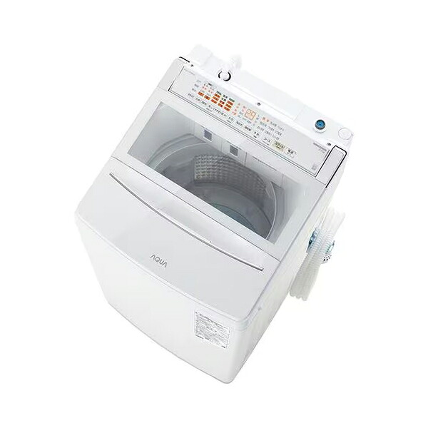 全国設置無料 アクア 洗濯機 AQW-VP9B | 全自動洗濯機 上開き 洗濯9kg 幅59cm 泡フルウォッシュ 液体洗剤・柔軟剤自動投入 つけおきコース ホワイト【最大3,000円OFFクーポン配布中｜20日P2倍】｜リリー（relie）