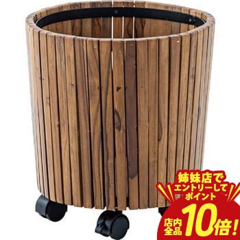【P10倍（要エントリー）＋クーポン｜姉妹店】 ウッドプランター ウッド S プランターボックス プランター お洒落 オシャレ おしゃれ リビング 玄関 北欧 カフェ ナチュラル 自然 可愛い かわいい 天然木 チーク デザイン ガーデン インテリア キャスター付き 新生活 ８