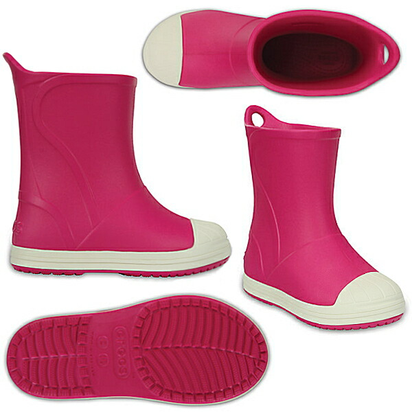 crocs pink boots