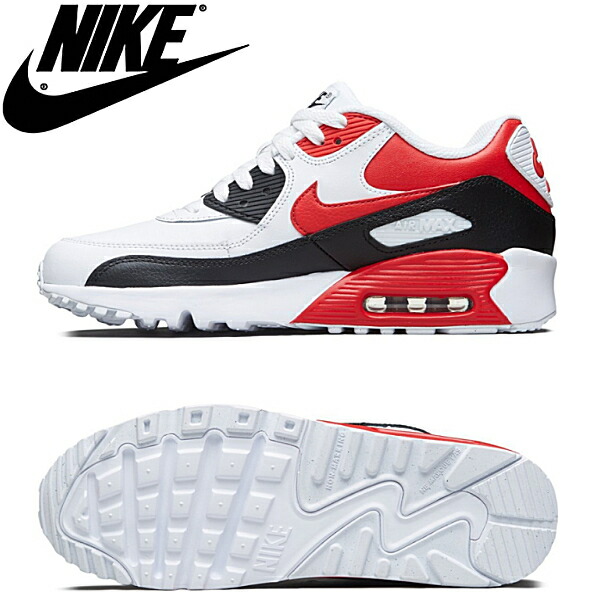 楽天市場 ナイキ エアマックス スニーカー Sneaker レディース 90 Nike Air Max 90 Lthr Gs 3412 107 おしゃれ スニーカー 靴激安通販 Reload