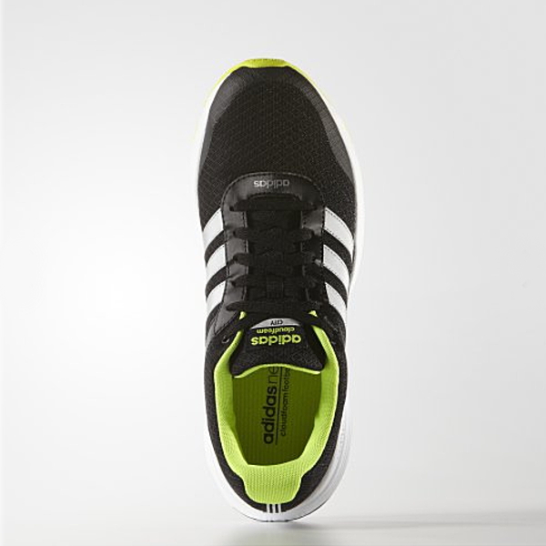 adidas cloudfoam green running shoes