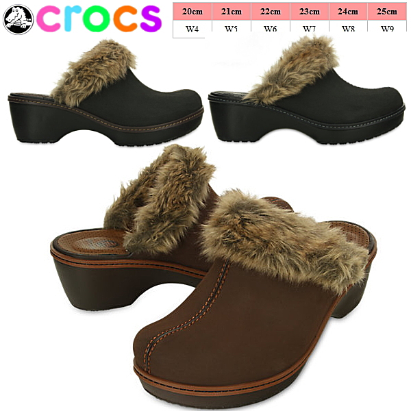 crocs with fur for women