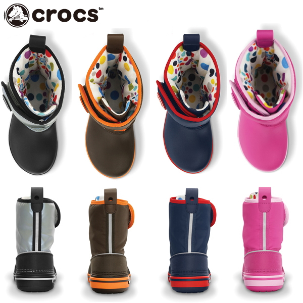 girls winter crocs