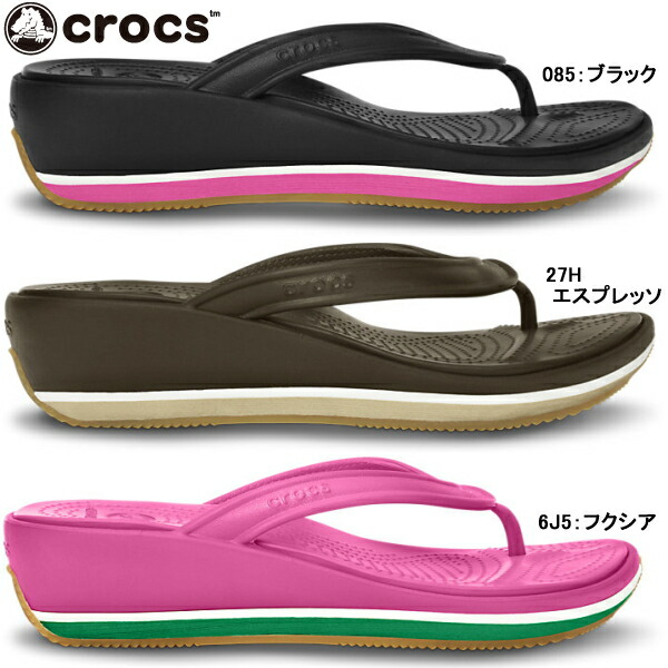 crocs retro flip flop