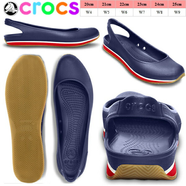 crocs retro slingback flat