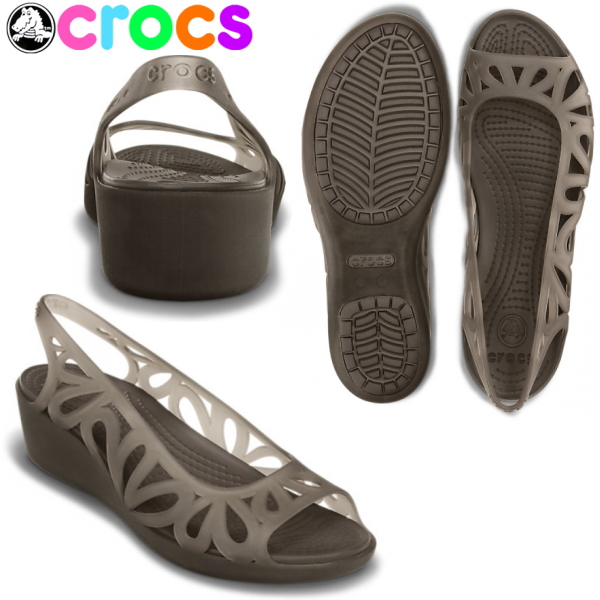 crocs women's adrina iii mini wedge
