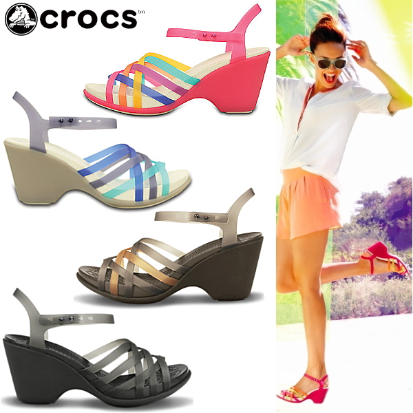 crocs wedge shoes