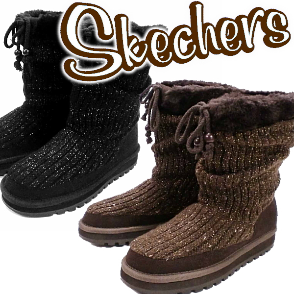 skechers knit boots