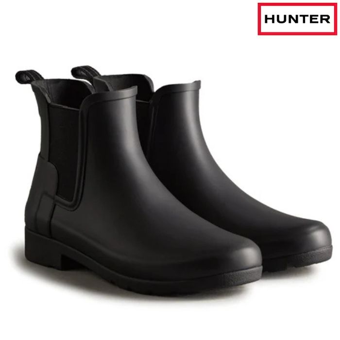 ハンター HUNTER WFS2201RMA オリジナル リファインド チェルシーブーツ レディース レインブーツ 長靴 防水 レイン 通学 通勤 BLK ブラック 黒 15,048円