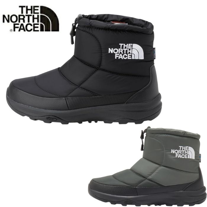 ザノースフェイス ヌプシ ブーティ ウォータープルーフ ロゴ ショート アークティック グリップ NF52485 THE NORTH FACE NSE WP LG SHORT AG メンズ レディース シューズ 靴 アウトドア ウィンターブーツ 登山 防水 ブラック