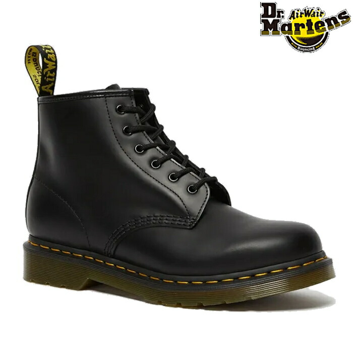 ドクターマーチン Dr.Martens メンズ レディース ブーツ 101 YS スムース 6 ホール ブーツ イエローステッチ レザーブーツ 101 YELLOW STITCH 6EYE 26230001 黒 ブラック 22,792円